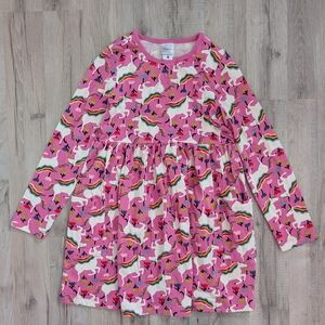 Hanna Andersson Pink Unicorn Dress, 8Y (V4)